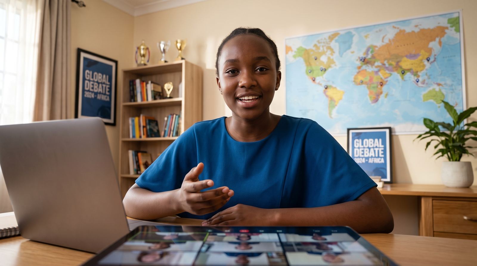 Learner in a one-on-one mentorship session